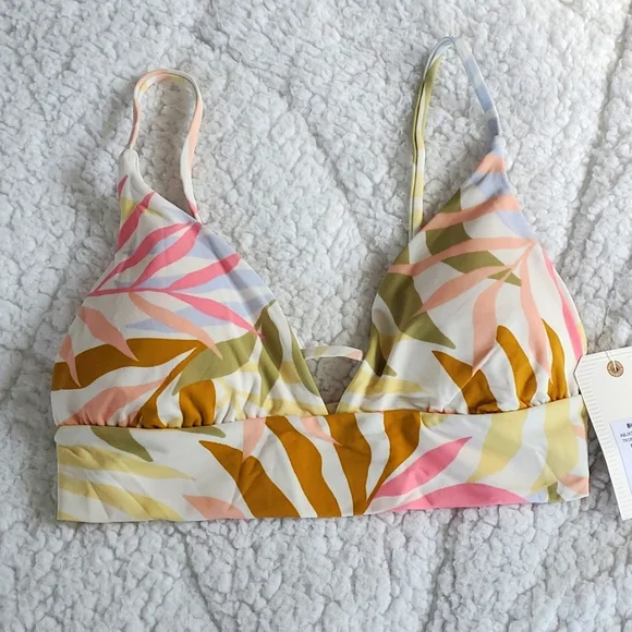Billabong Tropic Jungle V-Neck Cami Bikini Top - Picture 1 of 13